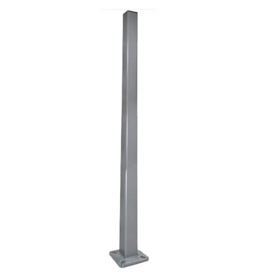 Square tapered galvanized steel pole