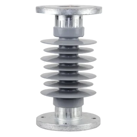 Composite post insulator for electrified railway