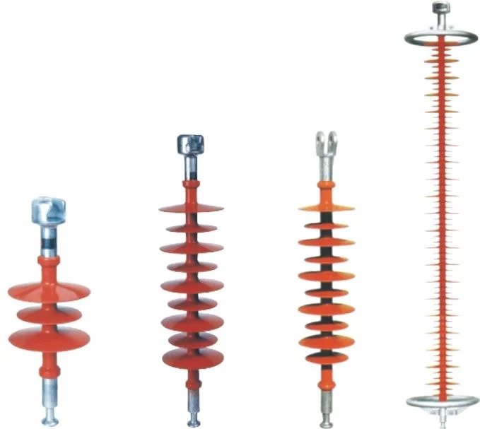 Composite long-rod suspension insulators