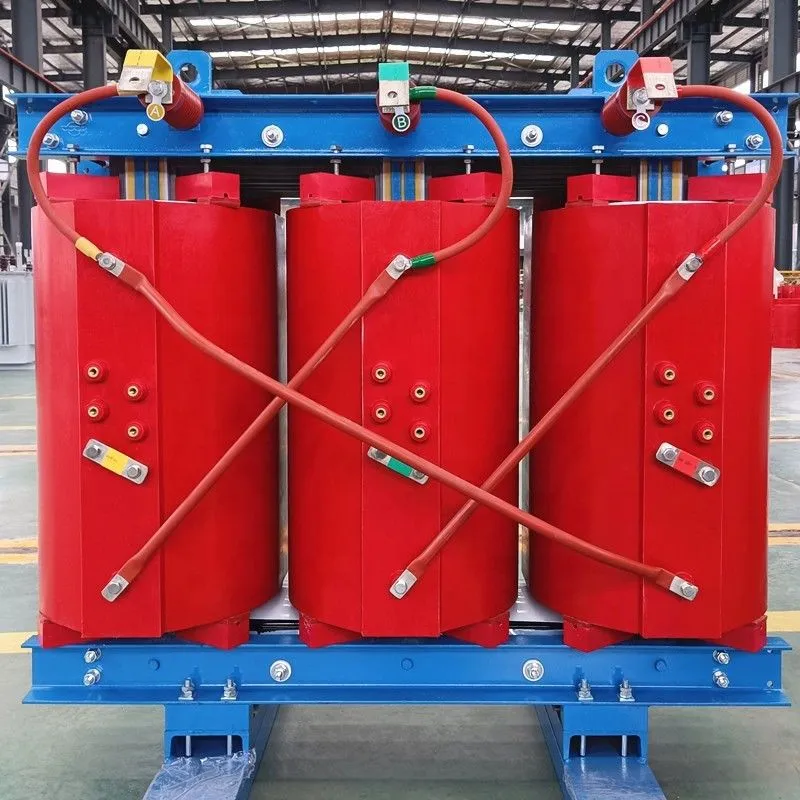Dry-type transformer factory floor view