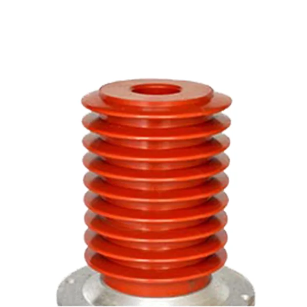 Epoxy resin busbar support insulator on mounting flange