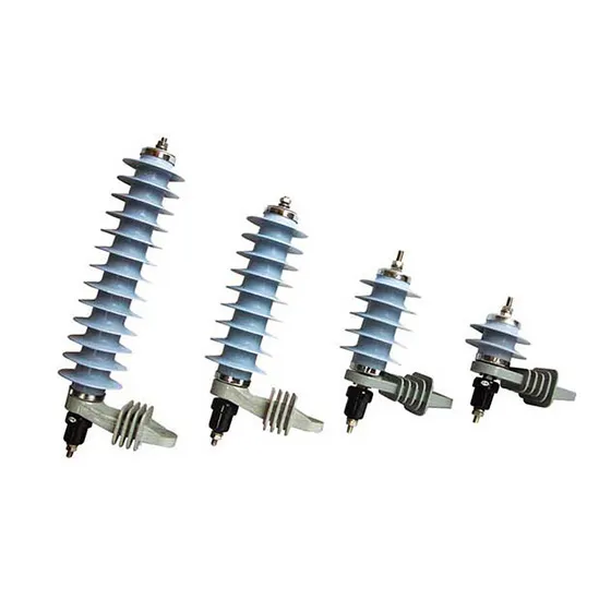 MV distribution class polymer surge arresters in four ratings with mounting brackets