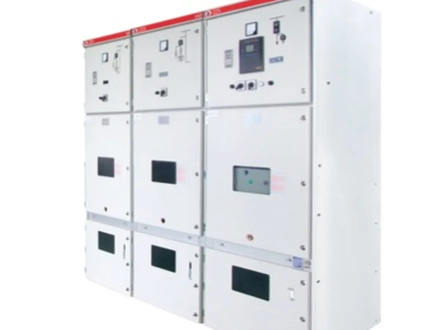 Indoor high-voltage switchgear lineup in a substation
